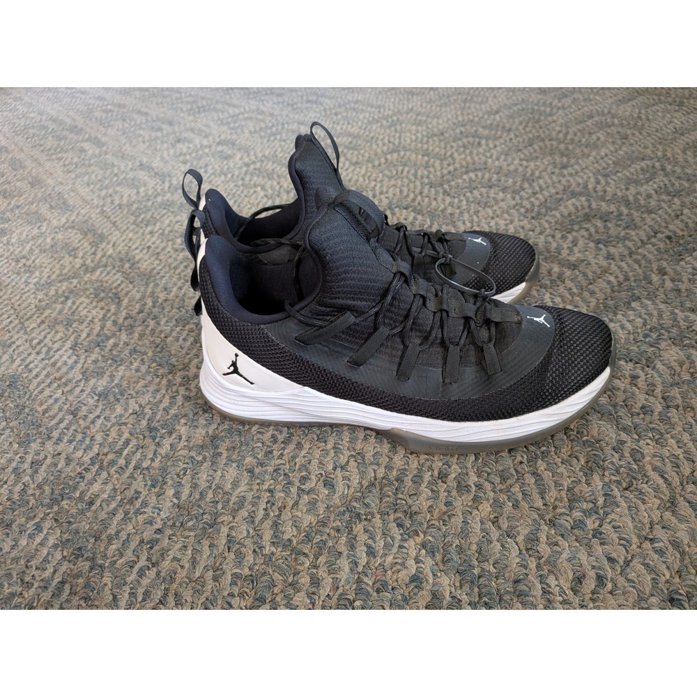 Jordan Ultra Fly 2 Low Black White Basketball Shoes AH8110-010 Mens 11